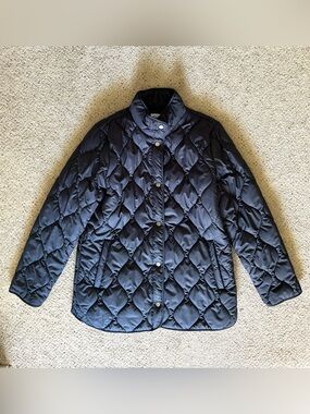 32 Degrees HEAT Quilted Funnel Neck Coat. Dark Blue. Size Medium. NWOT